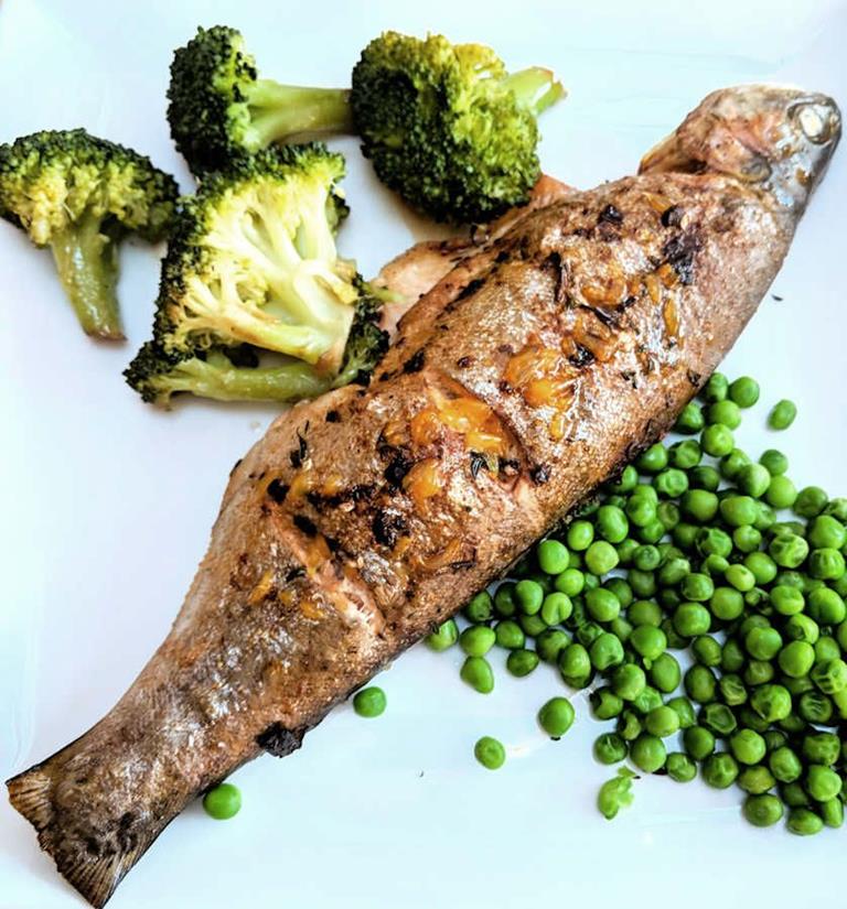 Thai Flavoured Grilled Trout Recipe Cuisine Fiend